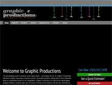 Tablet Screenshot of graphicproductions.net